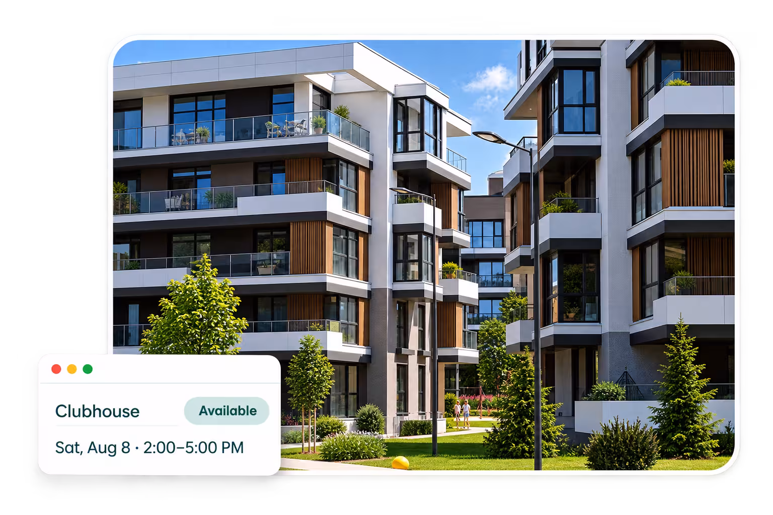 Owner reserving a community clubhouse from the HOA resident portal