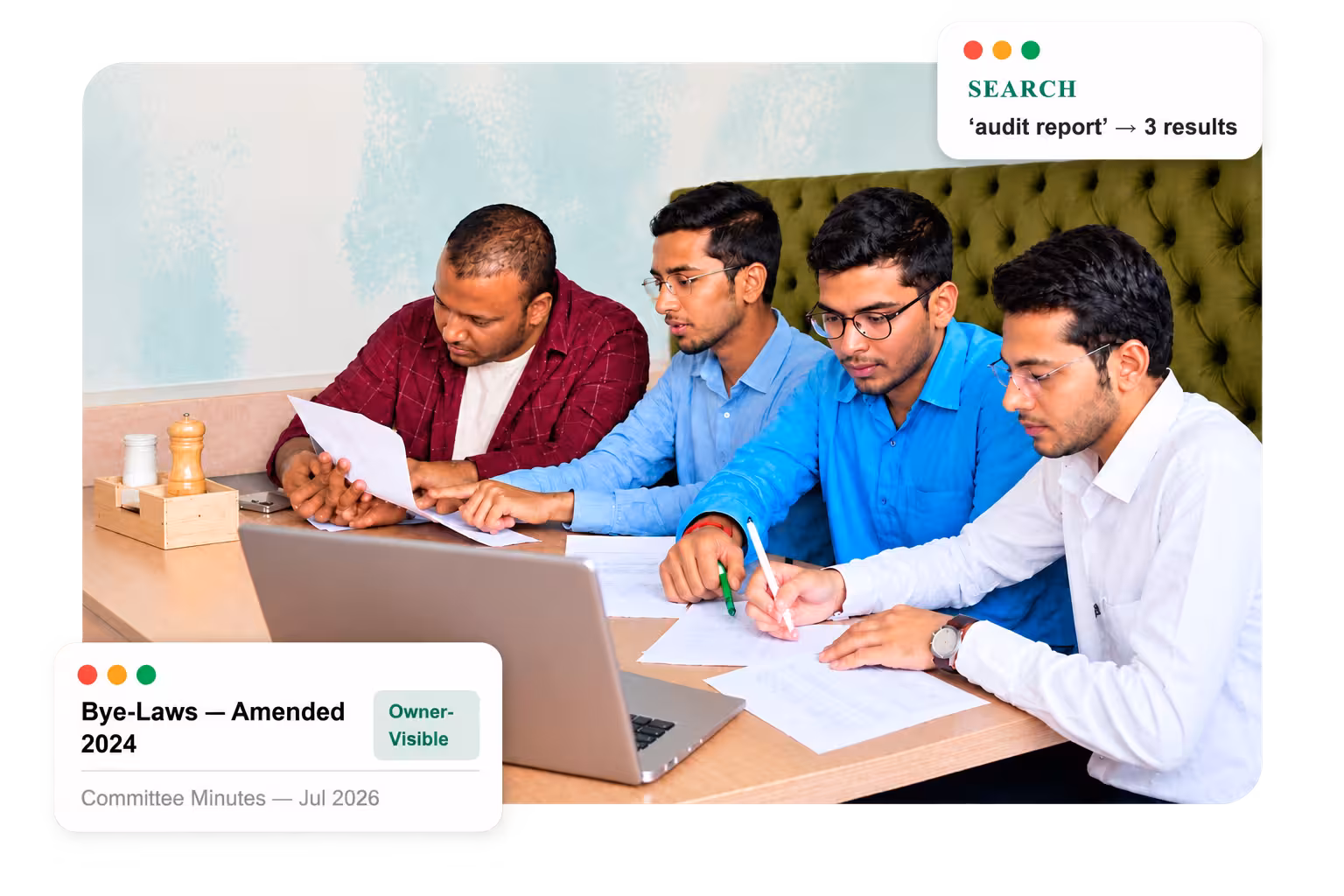 Housing society document management software with secure cloud storage