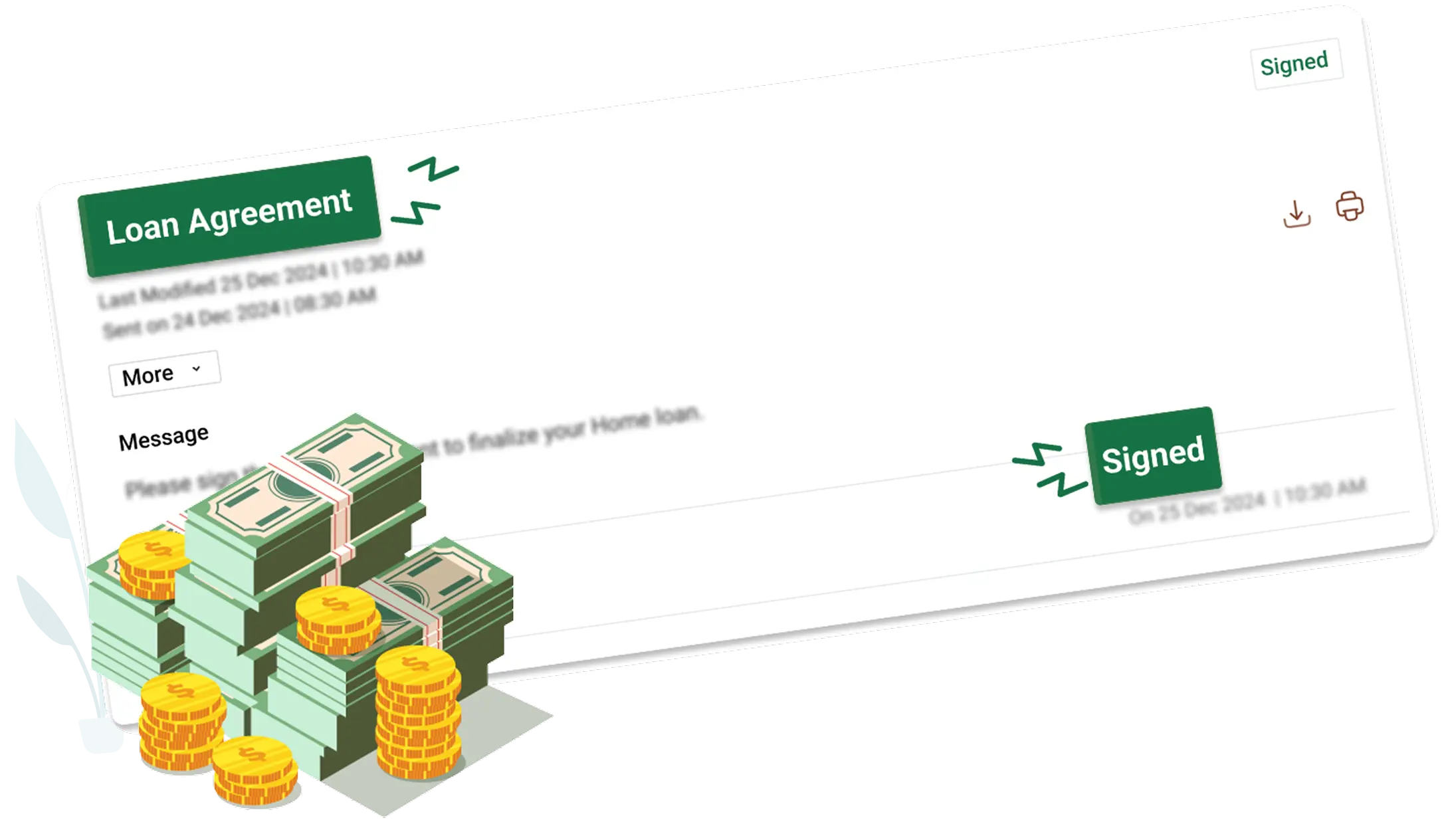 digital loan agreement signing process