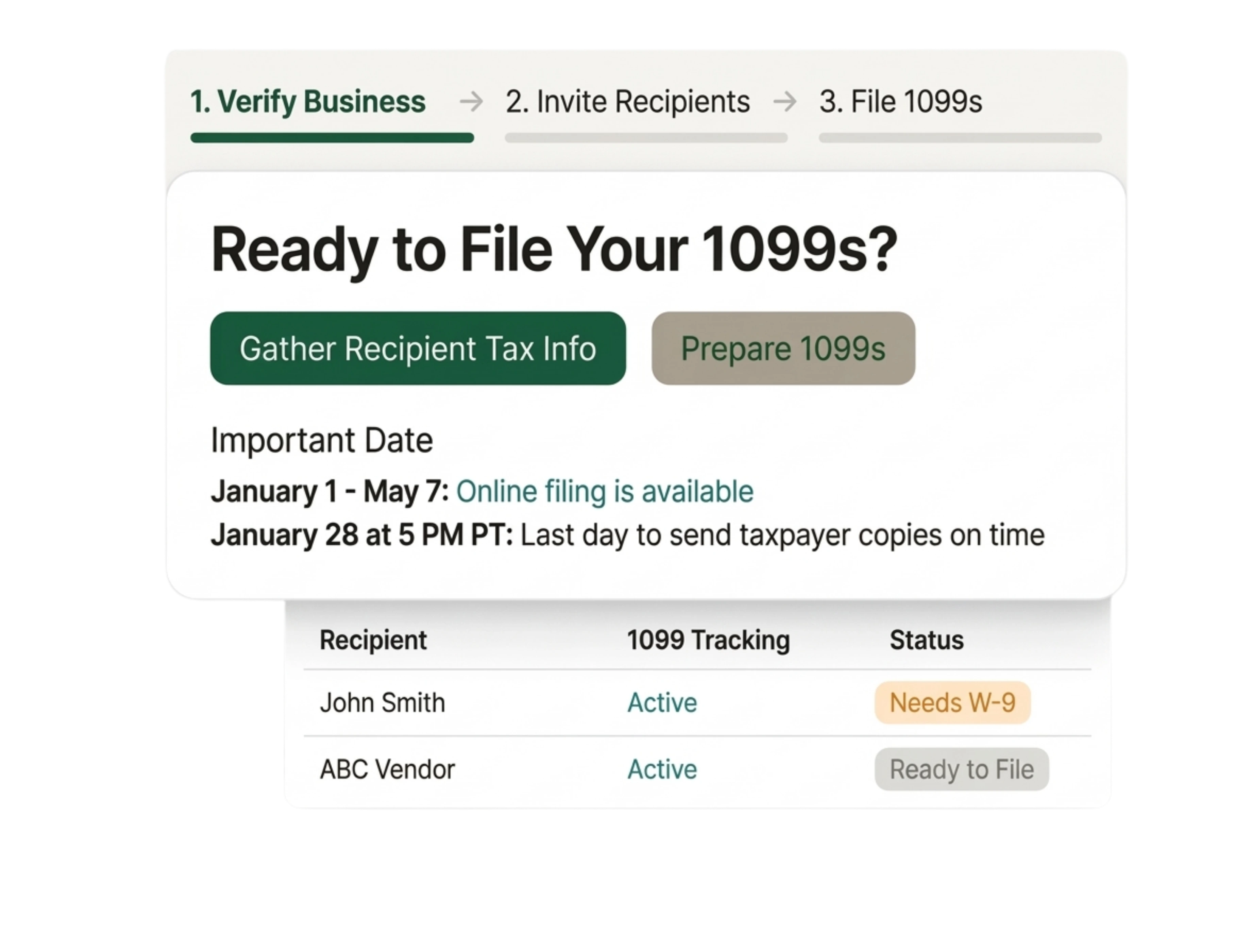 1099 filing