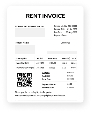Professional Looking Personalized Invoices