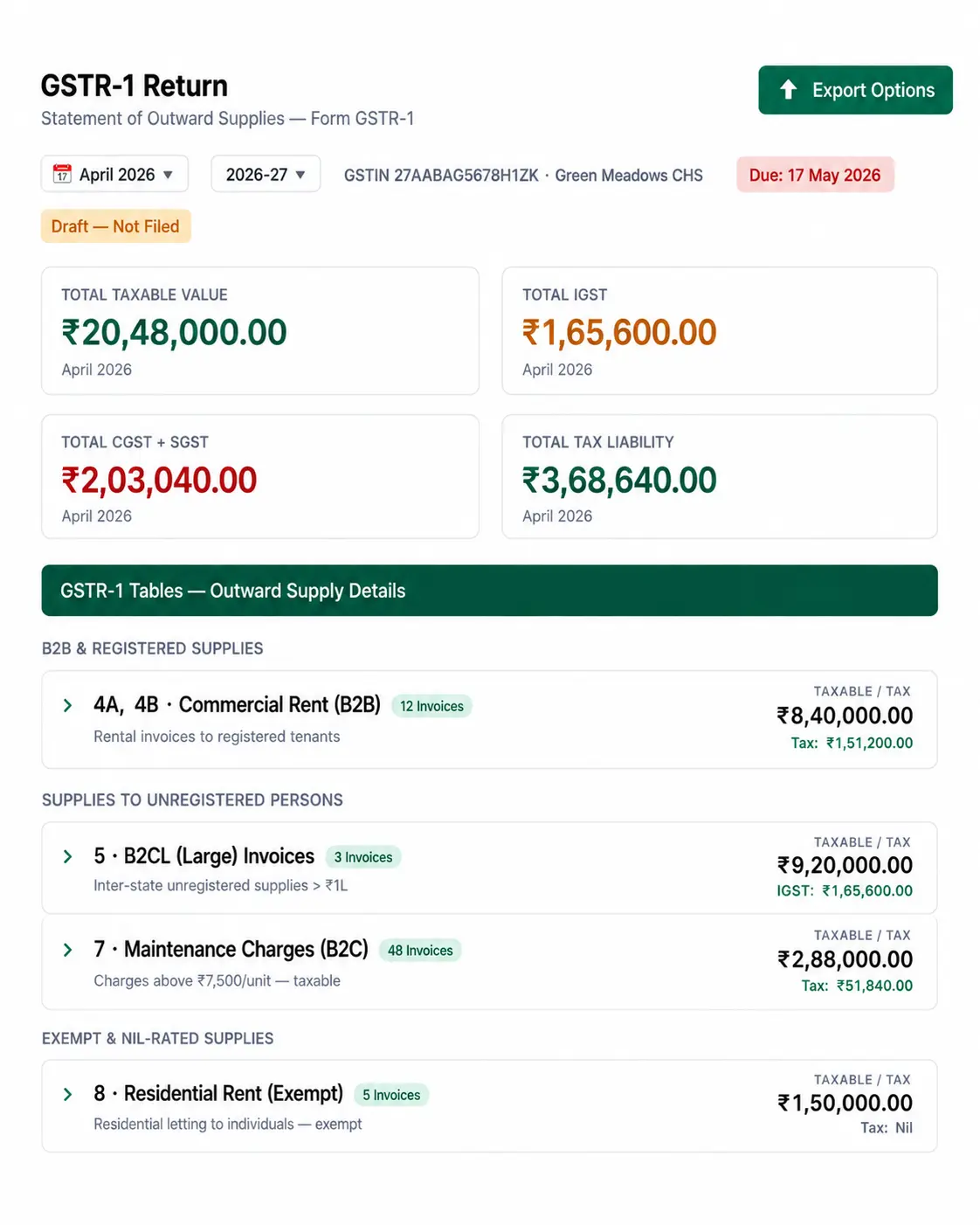 GST-Compliant Invoice Generation