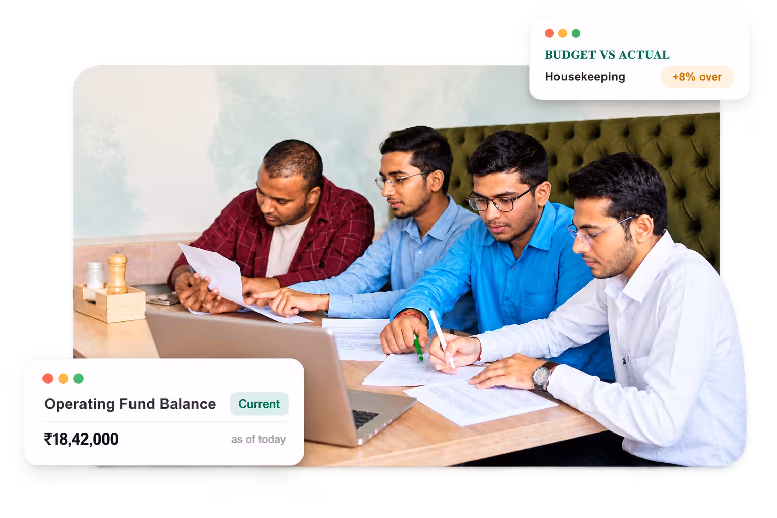 Housing society budgeting and financial reporting dashboard