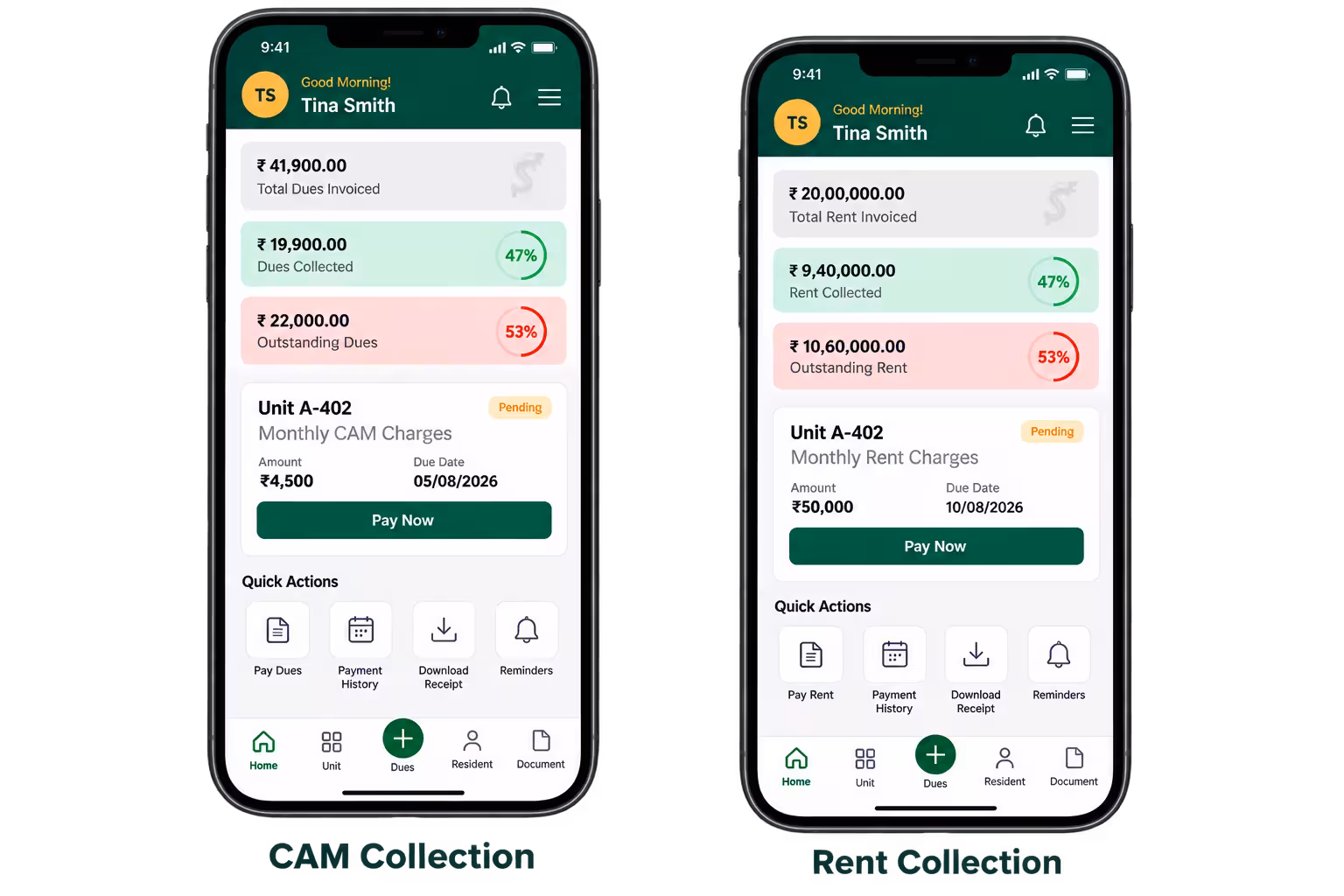 CAM & Rent Collection, Fully Automated