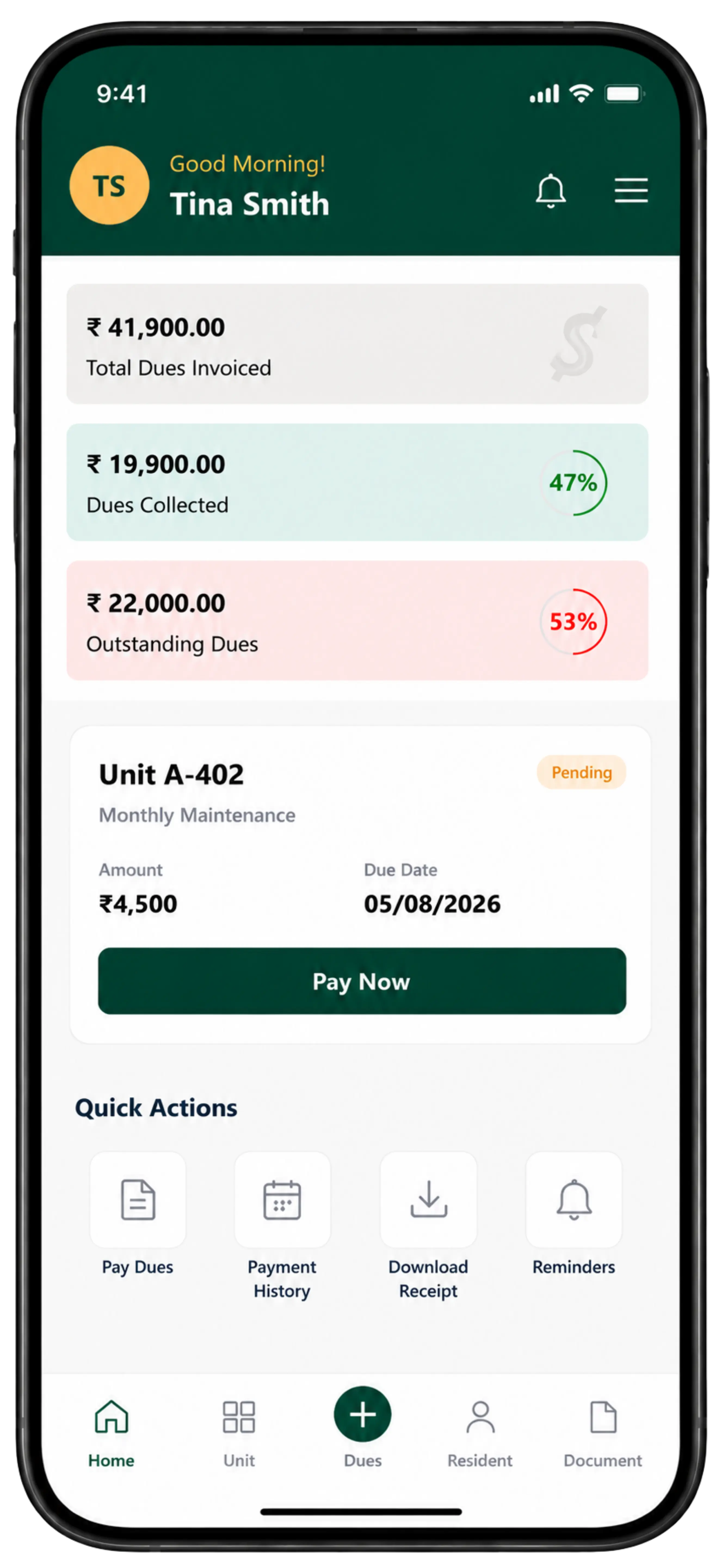 Dues Collection, Fully Automated