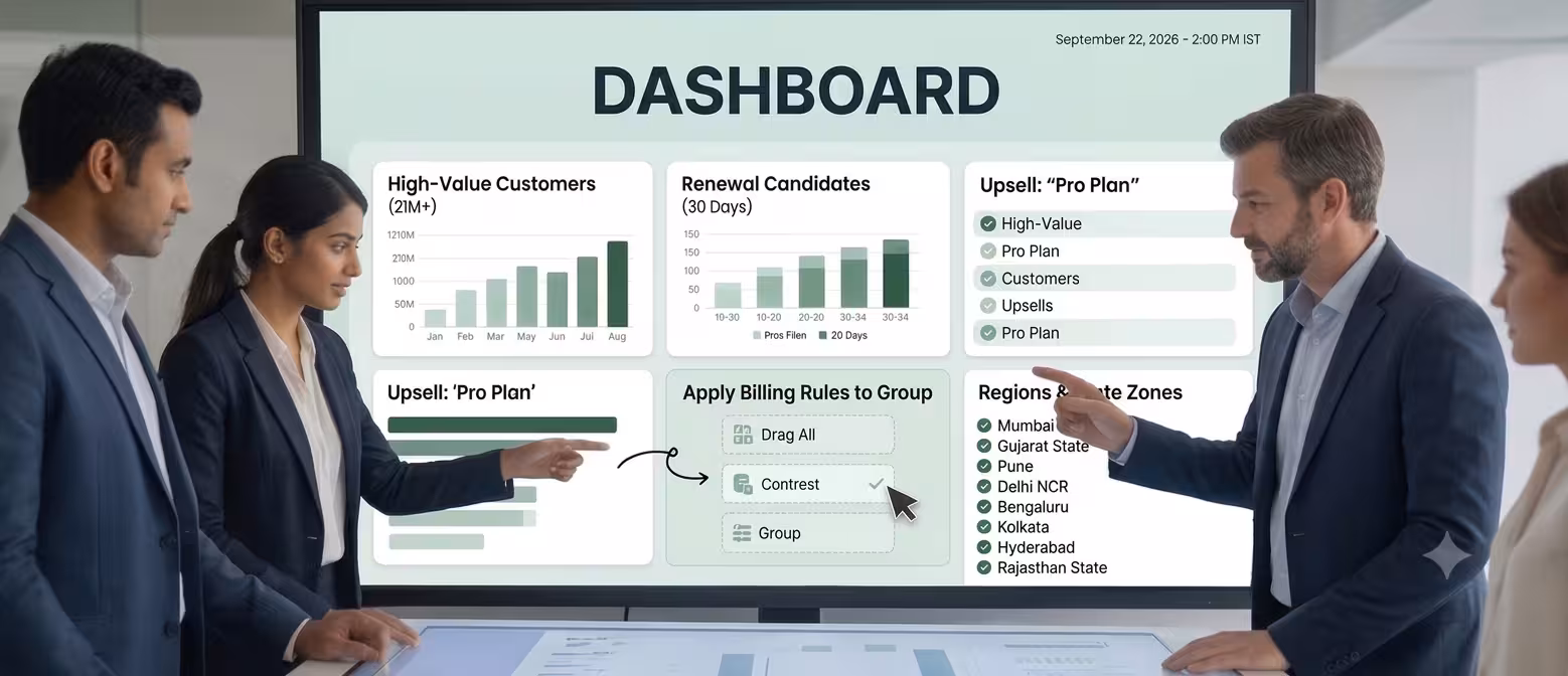 Customer billing history dashboard